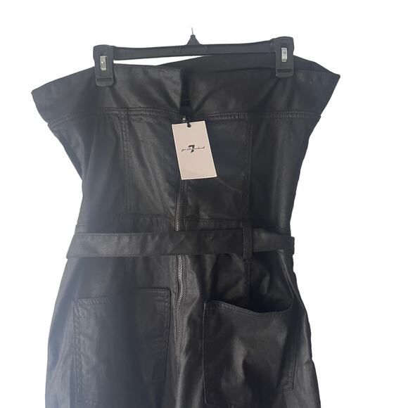 7 For All Mankind NWT Women's Size XL Black Sleeveless Balloon Leg Jumpsuit $398 - Picture 8 of 15